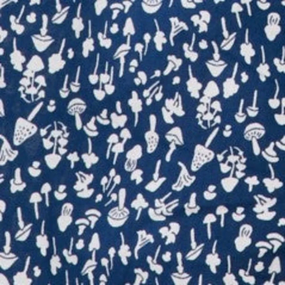 LACAUSA x Anthropologie Playa Boho Flowy Mini Dress in Blue Magic Mushroom - Picture 8 of 10